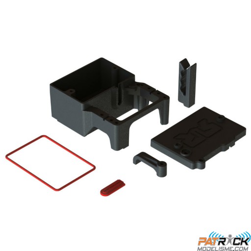 Boitier pour récepteur et support servo direction Arrma