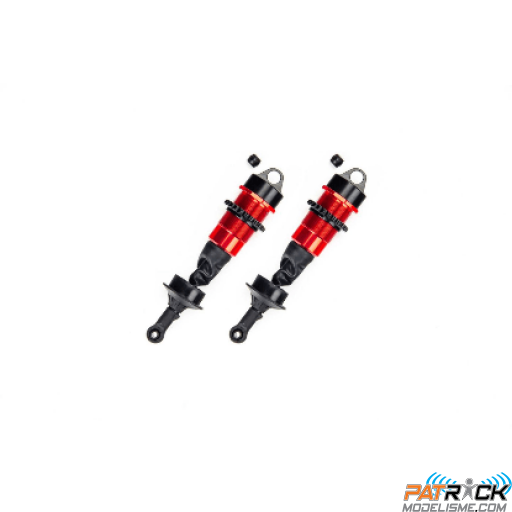 Jeu d'amortisseurs arrière alésage 16mm, longueur 124mm, huile 2000 cSt (x2)  Arrma