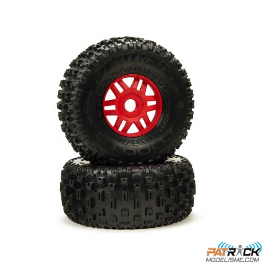 Roues Dboots Fortress SC RED (paire) Arrma Mojave