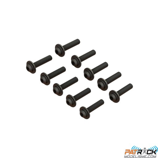 Vis tête plate M4x18mm v2 (10) Arrma