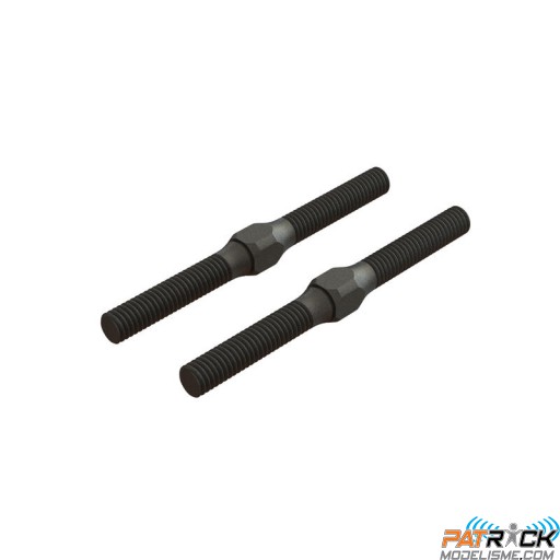 Biellette à pas inverse M4x34mm (Noir) x2 Arrma