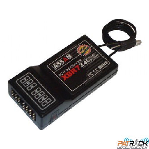 ASSAN récepteur X8R7L - 7 voies 2.4 Ghz Antenne Longue 30cm