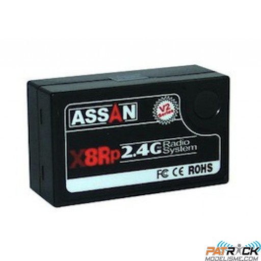 Récepteur Assan 2.4GHz X8Rp 8 voies (Parkflyer)