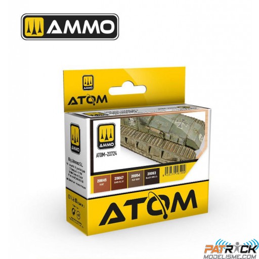 Ammo-Atom Set peinture acrylique effet chenilles ou chaines rouillées