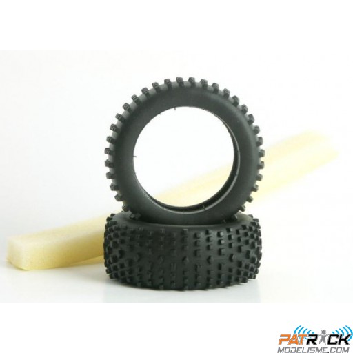 Pneus AVIORACING XT MONSTER square+mousse standard 2 pièce(s) – Buggy 1/18ème