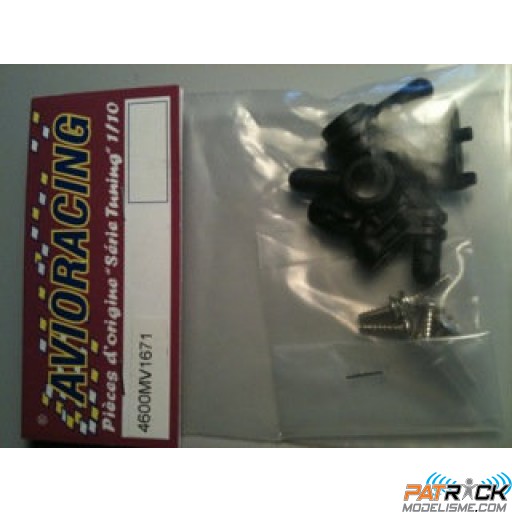 Pièces plastiques de fixation avt et arr de Cage Avioracing