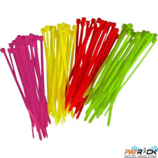 Colliers rilsan verts , les 20