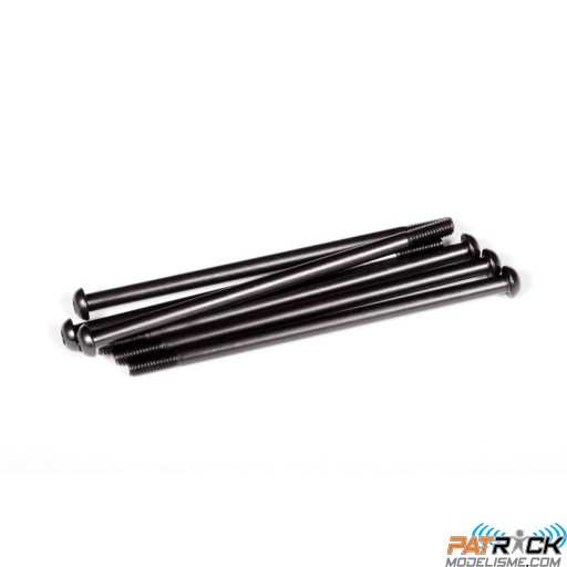 Axe vis hex noir M3X61mm (6pcs) AXIAL