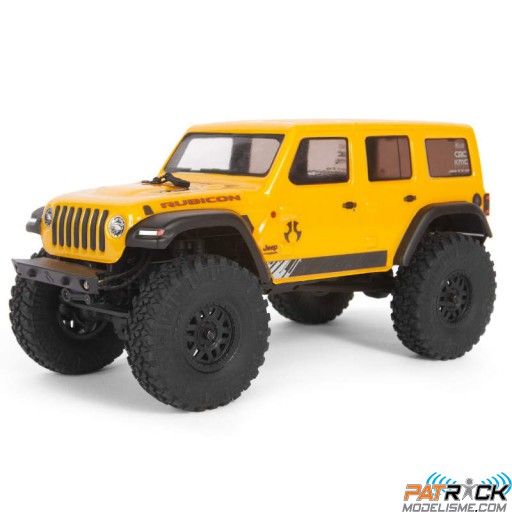 Axial SCX24 2019 Jeep Wrangler Jaune JLU CRC 4WD 1/24e Prête à rouler