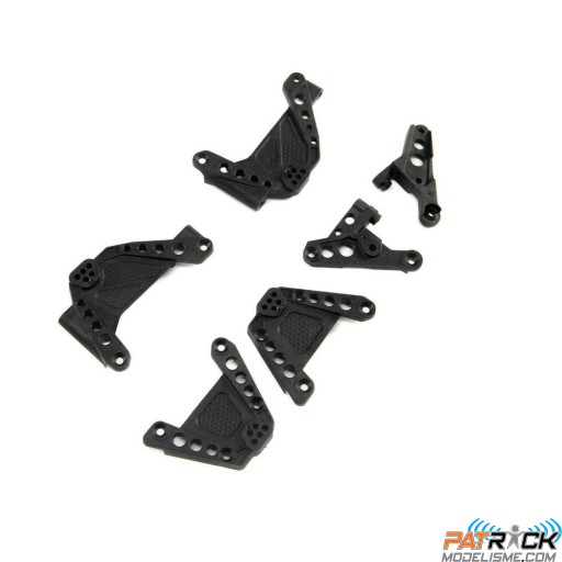 Supports amortisseurs et panhard avants et arrières SCX10 III