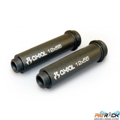 Corps d'amortisseur en ALU traités dur 12x55mm 2 pièce(s)