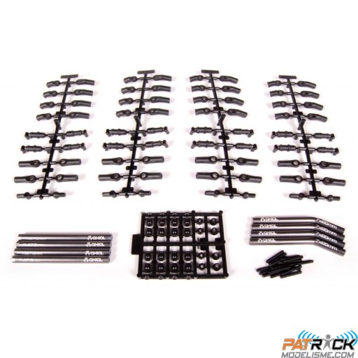 Kit de liens inférieurs et supérieurs en aluminium - WRAITH-RIDGECREST-JEEP Poison SPIDER
