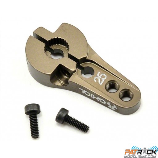 AX30836 Axial Palonnier alu (25 dents) pour servos Futaba/Savox/Thunder tiger/ACE/HPI