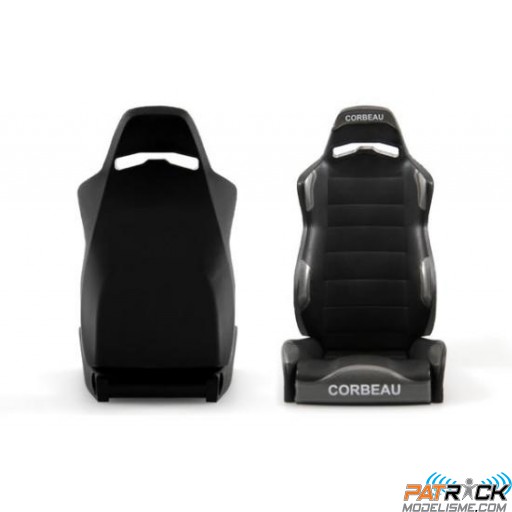 Siège crawler Corbeau LG1 (Noir) (2pcs) – 1/10ème