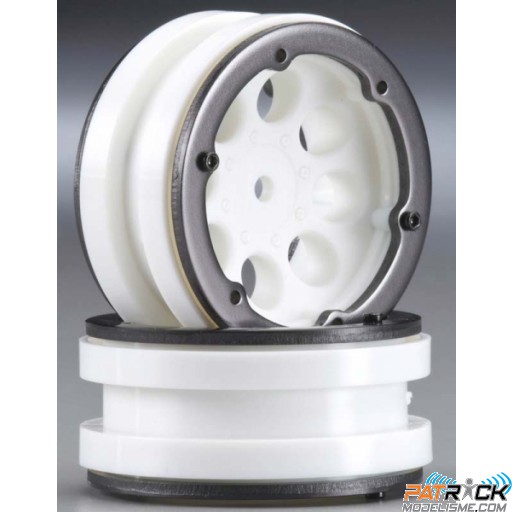 Jante OEM Steel 1.9 Stock Beadlock (1 paire) -1/10 Crawlers