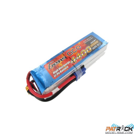 Accu LiPo GENS ACE 4400mAh 6S 22,2V 45C EC5