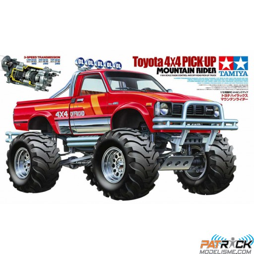 Tamiya Toyota 4x4 Pick‐Up Mountain Rider Kit à monter 1/10e