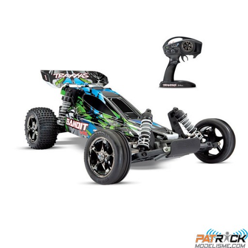 Traxxas BANDIT VXL - Brushless TSM - Vert - 4x2 - 1/10e