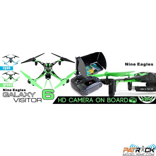 Drone Galaxy visitor 6 Vert FPV RTF mode 2