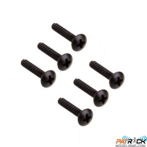 Vis parker tête ronde M3x15mm (6) - BLACKBULL 1/10