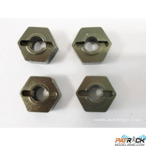 Hexagone de roue aluminium 1/10e BlackBull