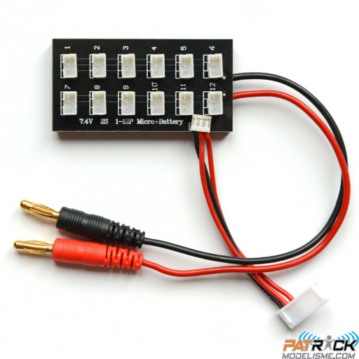 Cordon de charge bananes 4mm vers prise balance (XH) 12 sorties : UMX. 130X