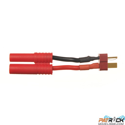 Adaptateur Dean/T plug mâle -> PK protégé 4mm (FMS-MAVERICK)