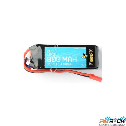Batterie LiPo 20C 3S 800mah pour  BIG LAMA / E500 Esky / Honey Bee V2