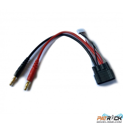 Cable de charge Traxxas 4S bananes 4mm