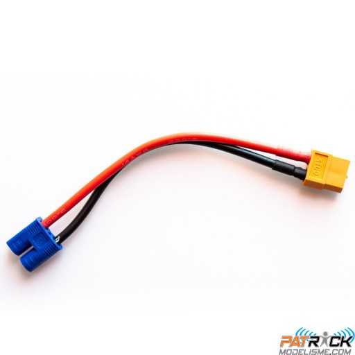 Cordon de charge XT60 femelle vers EC3 mâle