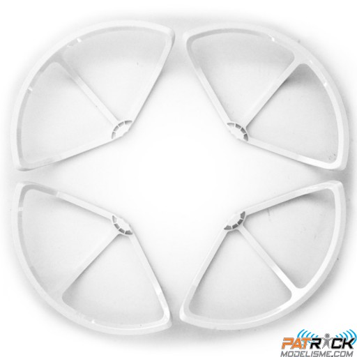 Jeu de 4 protections d'hélices blanches Beez2b pour Phantom 4 DJI