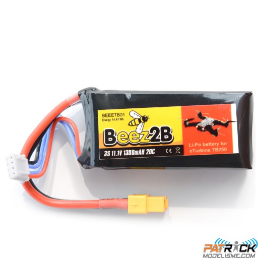 Accu LiPo Beez2b 1300mAh 20C 3s XT60