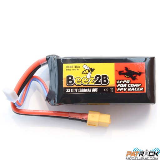 Accus Lipo Beez2b 1300mAh 50C 3s XT60
