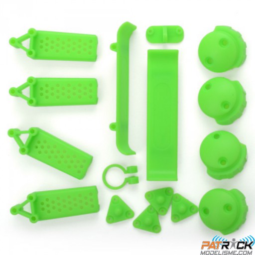 Jeu de pièces en plastique moulé vert FPV 220 Competition/Sport