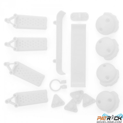 Jeu de pièces en plastique moulé blanc FPV 220 Competition/Sport