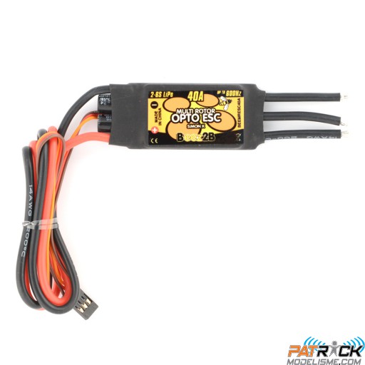 Controleur Beez2B Opto Multirotor SimonK 40Amp 2-6S 27x52x10mm 33g