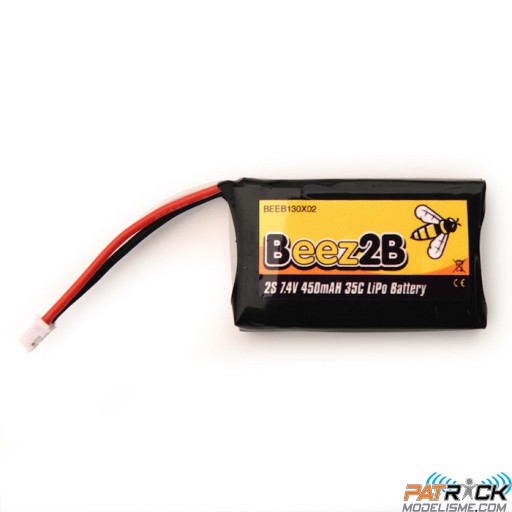 Accu LiPo Beez2b 450 mAh 2S 7,4v 35c - EFLITE BLADE 130X