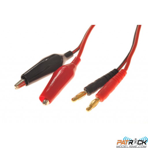 Cordon de charge bananes 4mm vers Pinces Croco