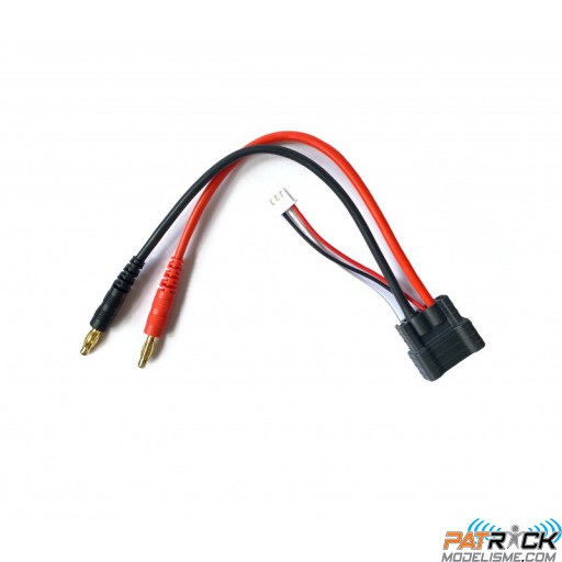 Cable de charge Traxxas 2S bananes 4mm