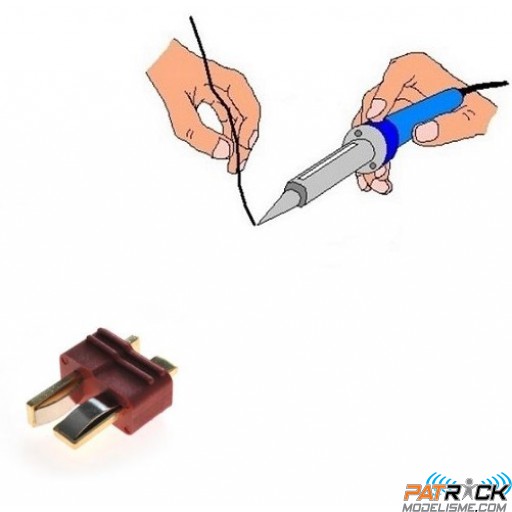 Connecteur Dean/ T plug male soudée atelier