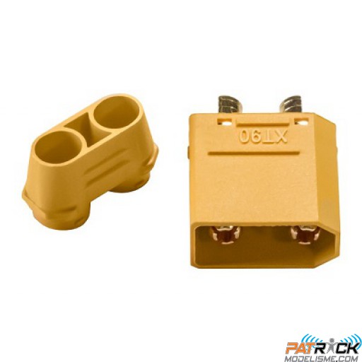 Connecteur OR XT90 Mâle avec capuchon (pièce)