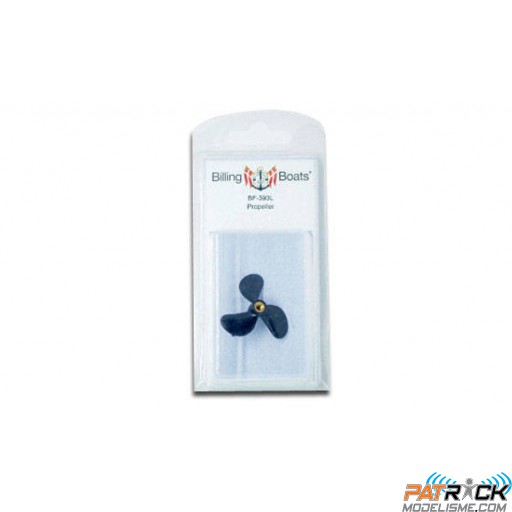 Hélice tripale plastique gauche m4 40mm (1pc) Billing Boat