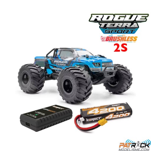 Hobbytech Rogue Terra Sport Brushless 2s bleu - Pack RTR