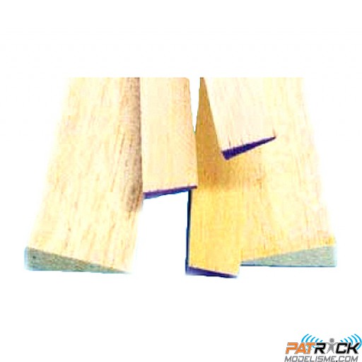Bord de fuite balsa 6x13mm Type Droit