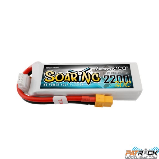 Accu LiPo Gens ace Soaring 2200mAh 4S 14.8V 30C XT60