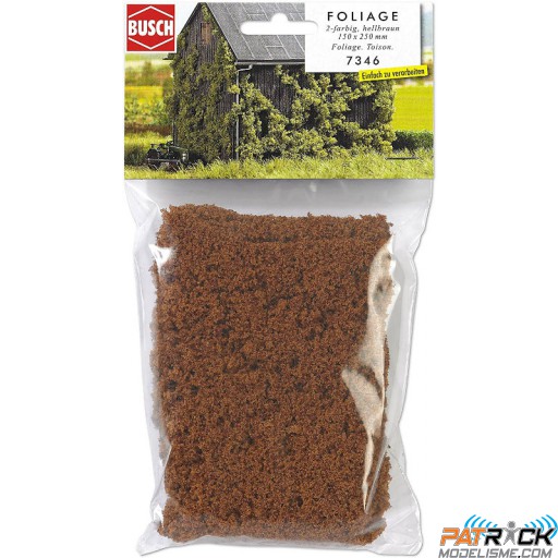 Flocage 2 couleurs brun clair 150x250mm Busch