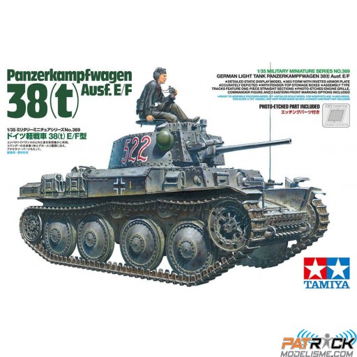 1/35e Tamiya Char Léger Panzer 38(t) Ausf.E/F