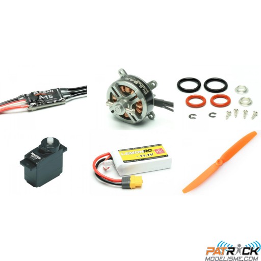Motorisation combo pour RC Factory Crack Camel/Crack Fokker Red Baron