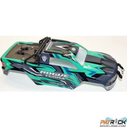 Carrosserie Rogue Terra peinte et décorée, verte