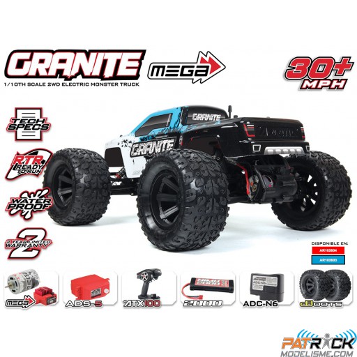 Arrma GRANITE Monster Truck mega Bleu 2WD RTR
